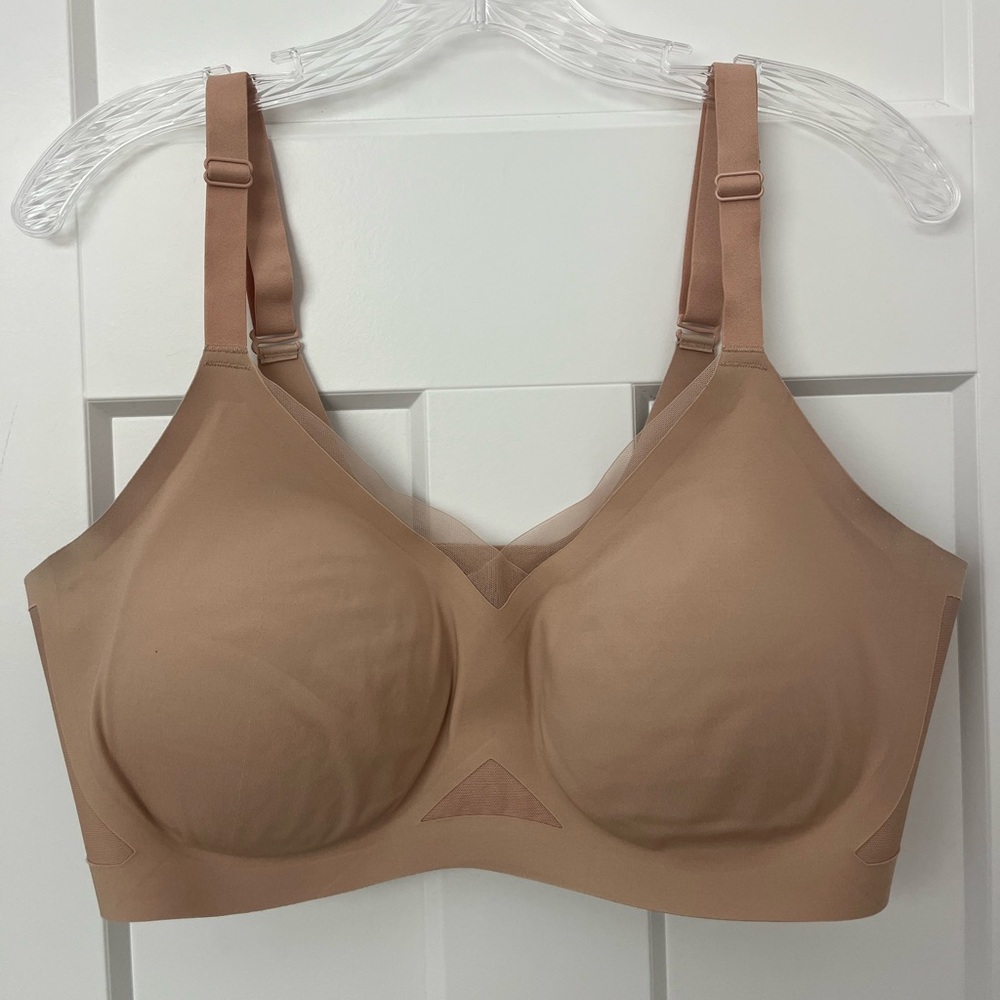 Honeylove Crossover Wireless Bra Sand Size 1X